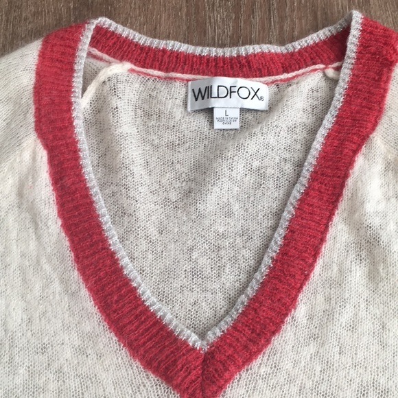 Wildfox Power Icons Quincy Sweater - in Vintage Lace - Picture 10 of 16